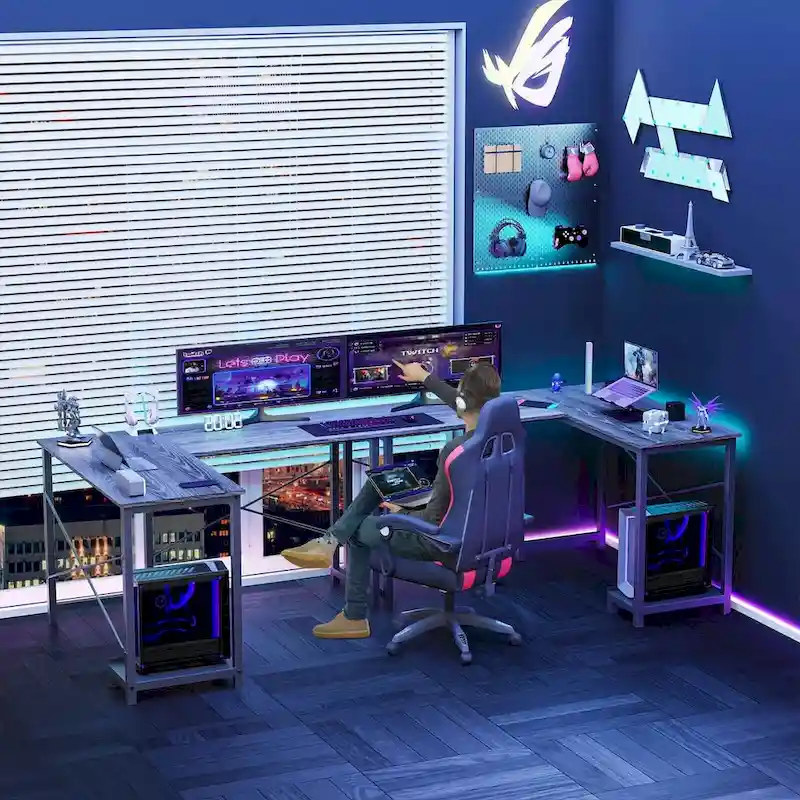 L Shaped Gaming Desk