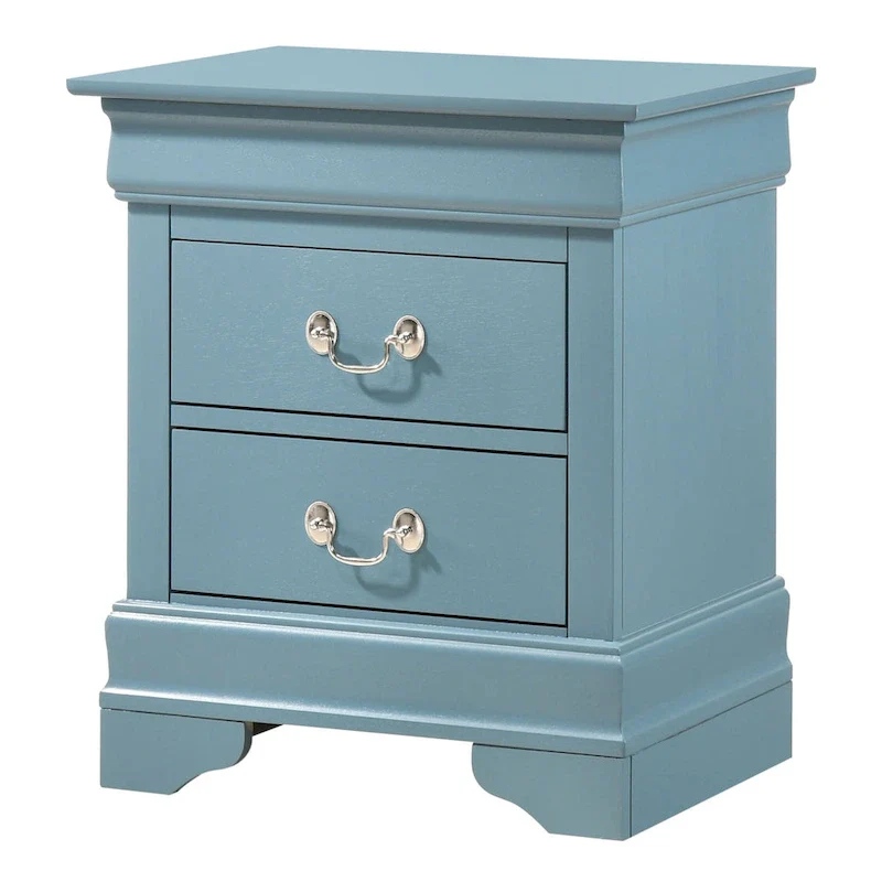 Louis Phillipe Traditional 2-drawer Wood Nightstand