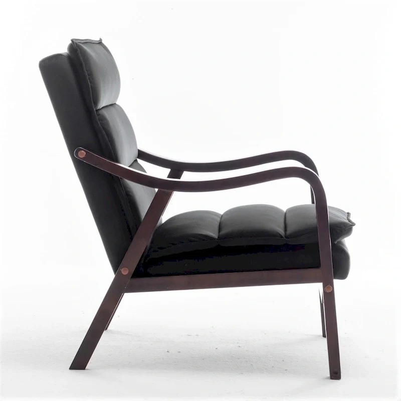 Clovis 24.8 Wide Mid-Century Modern Velvet Armchair