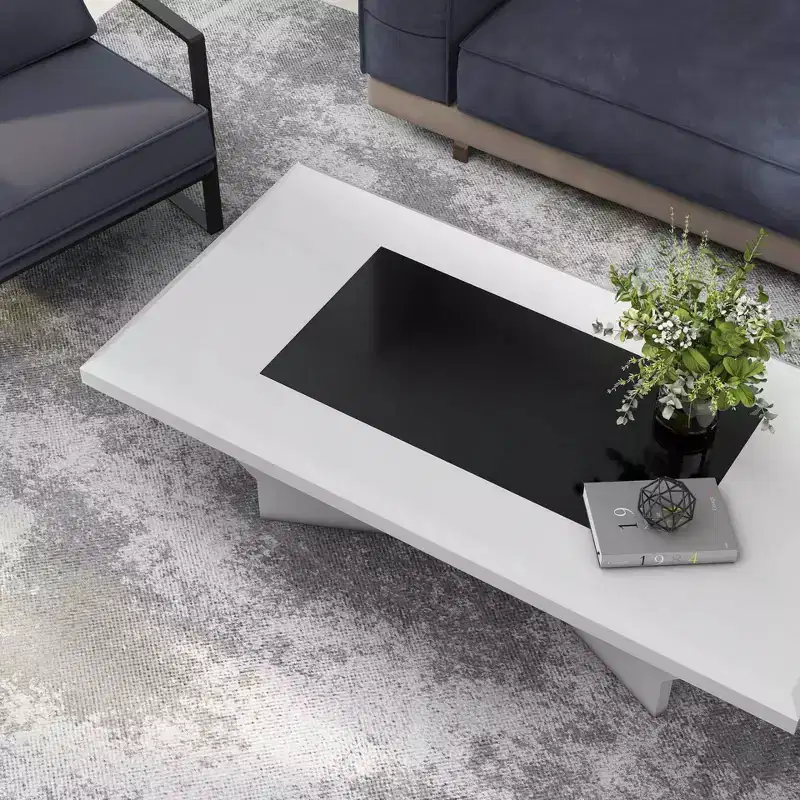 Manke Tempered Glass Top Insert Coffee Table - miBasics