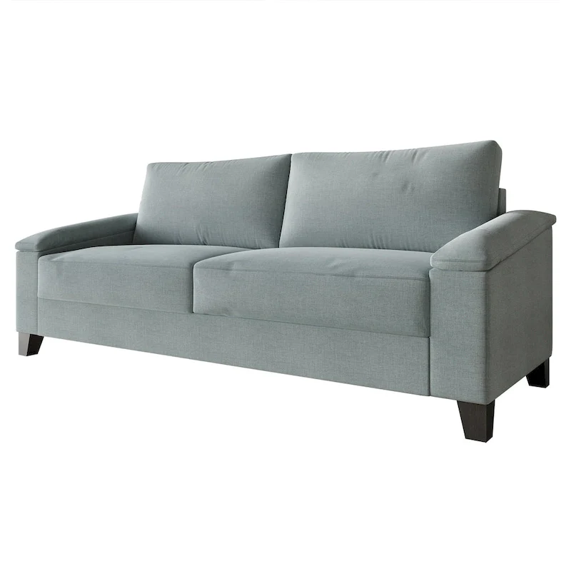Simple Style Linen Upholstered Sofa