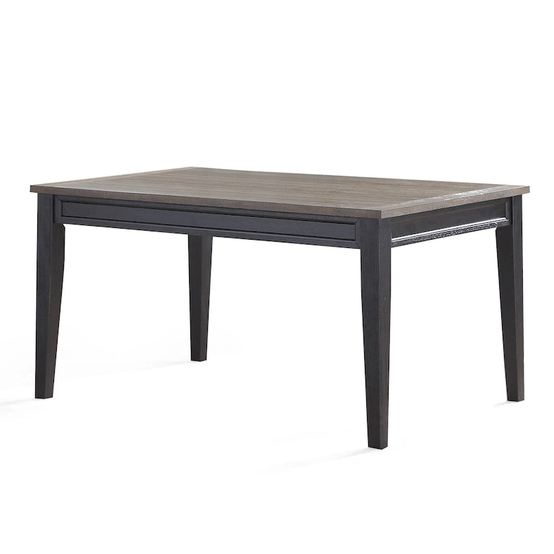 Steve Silver Ralston Two-Tone Ebony and Driftwood Dining Table