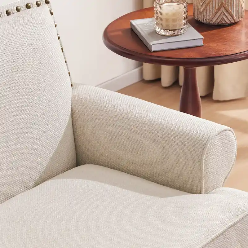 HUIMO Fabric Arm Chair and Loveseat Set