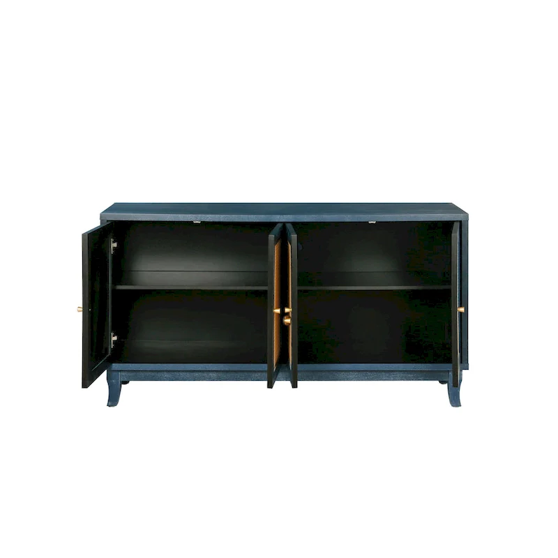 Rattan Sideboard Buffer Cabinet