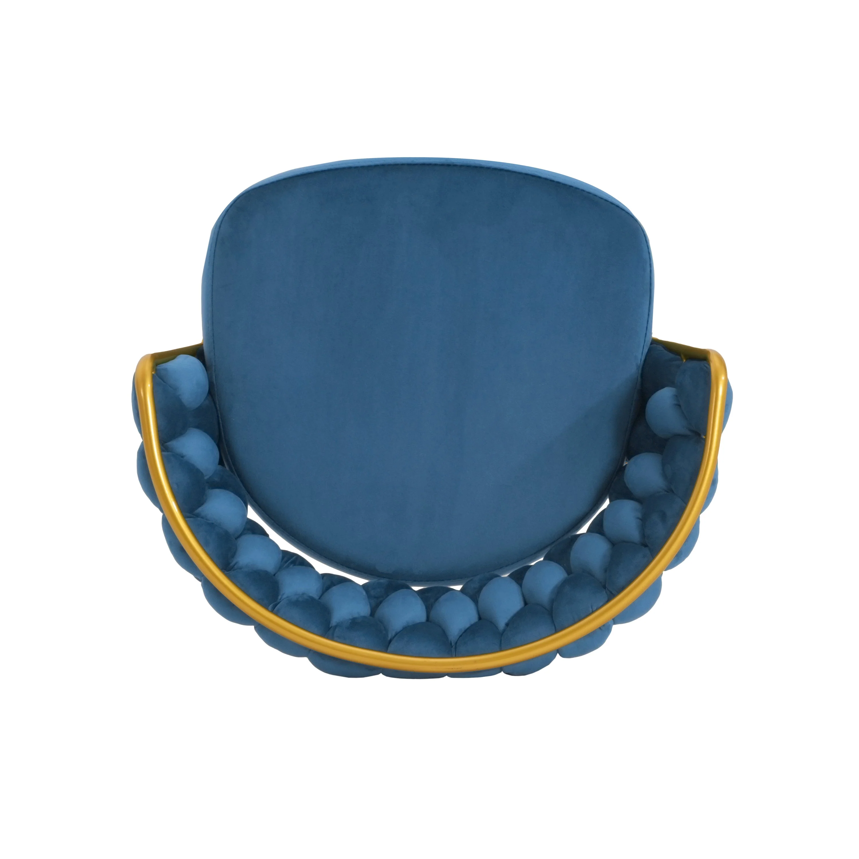 Set of 2 Velvet Swivel Bar Stools 180¡ã Gold Frame w/ Woven Back & Footrest