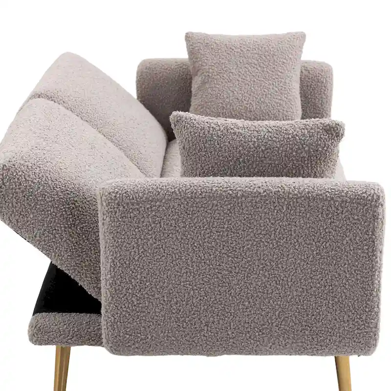 Linen Modular Sofa Section Armless Accent Chair