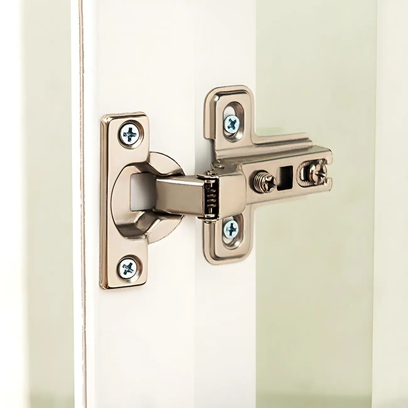 White Modern Bamboo Clear Figure Curio Cabinet