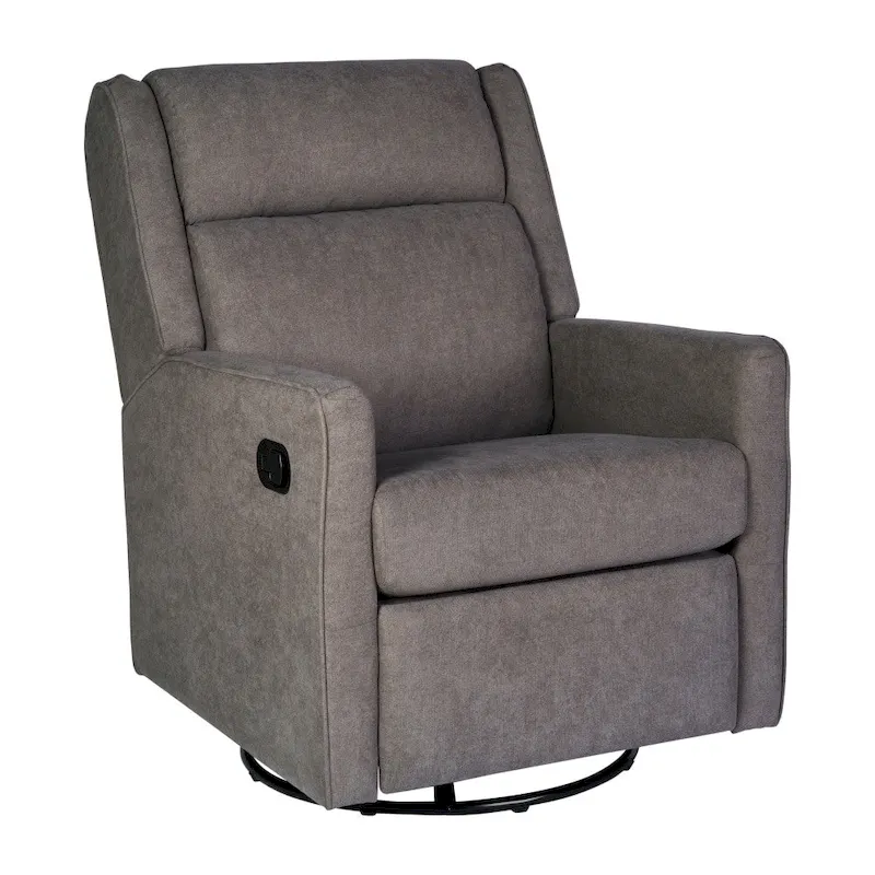 Manual Rocking Recliner Chair with Swivel and Gliding Motion