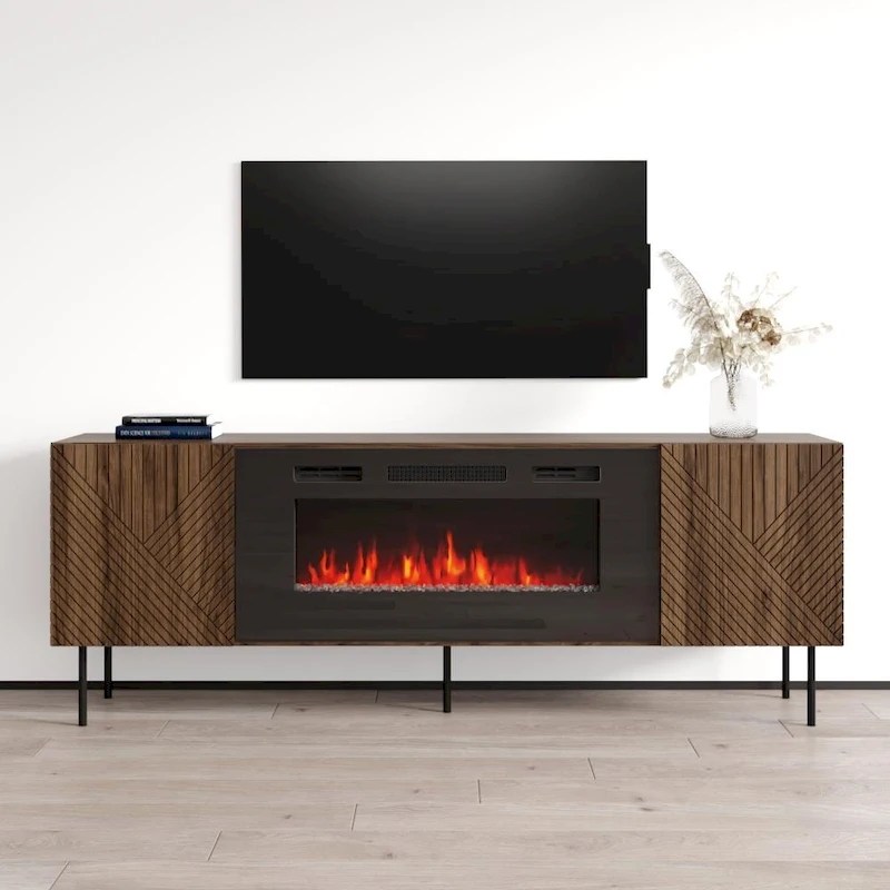 Art Deco BL-EF Fireplace TV Stand