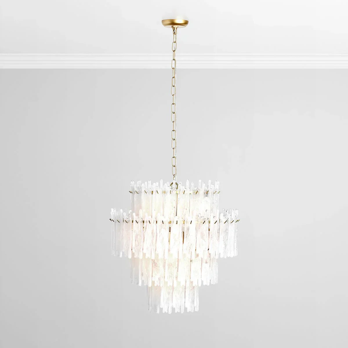 Everly Glass Round Chandelier