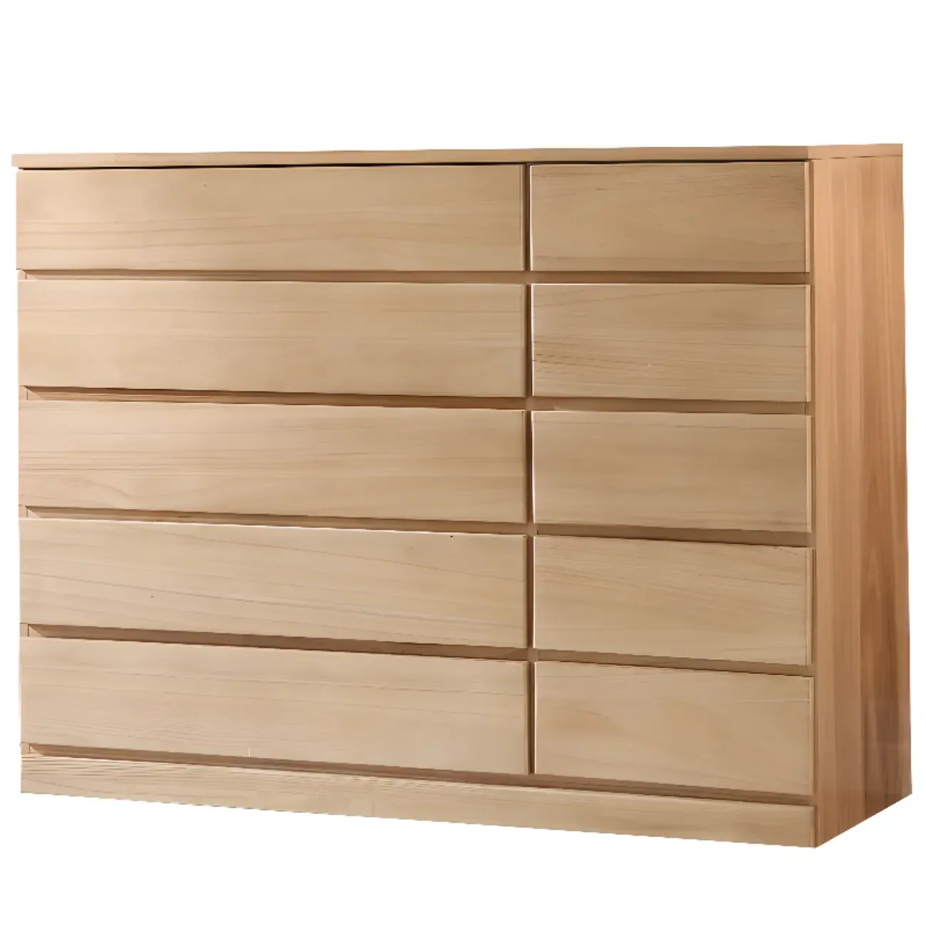 Classic Wooden Double Dressers with 7-Drawer