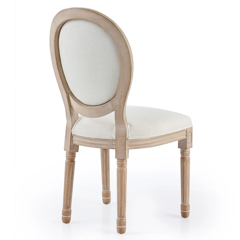 CO-Z King Louis XVI Upholstered Dining and Side Chairs, Set of 2