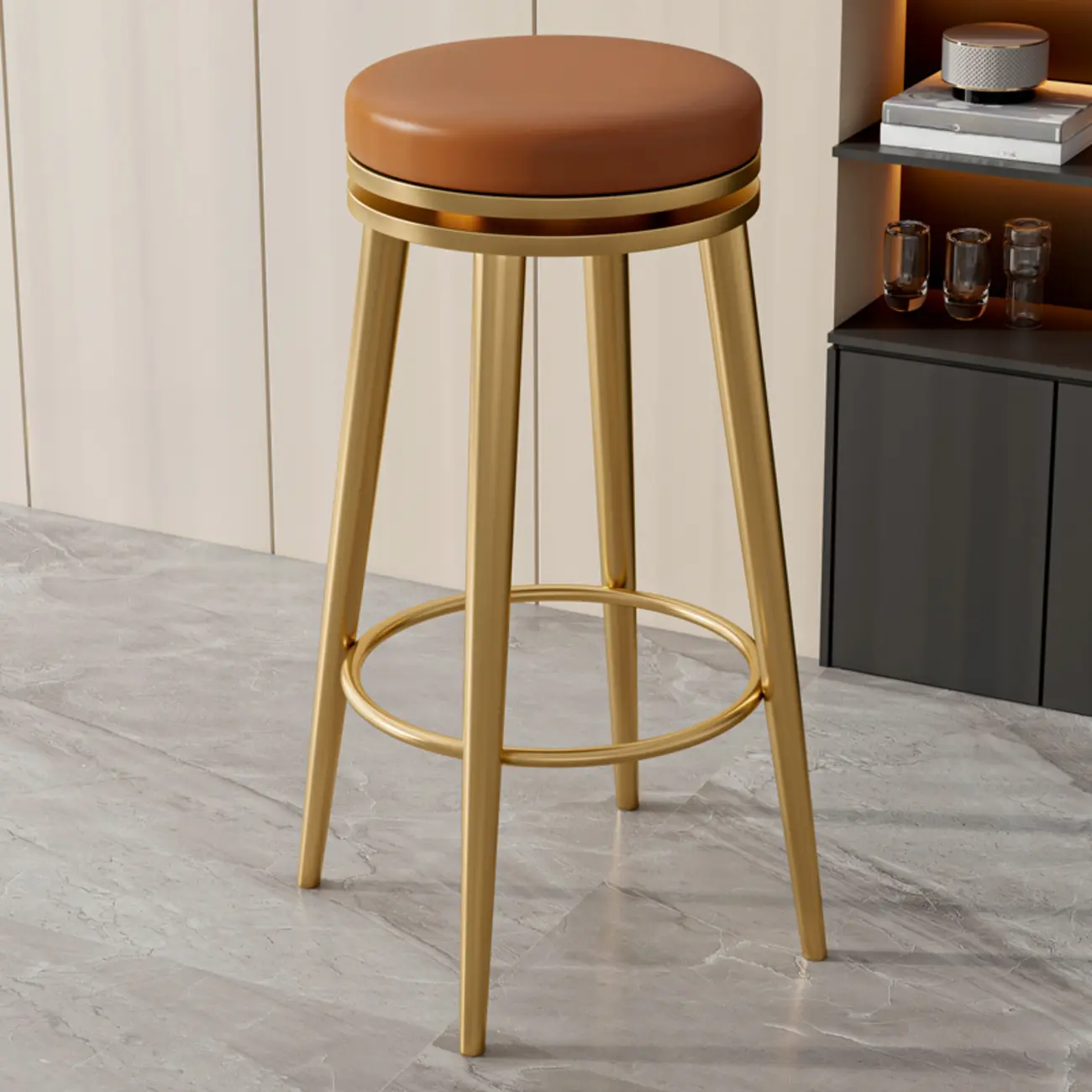 Counter Height Modern Metal Bar Stools