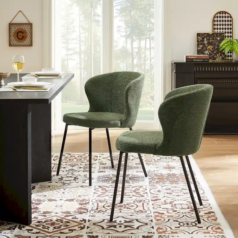 Modern Dining Chairs, Set of 2