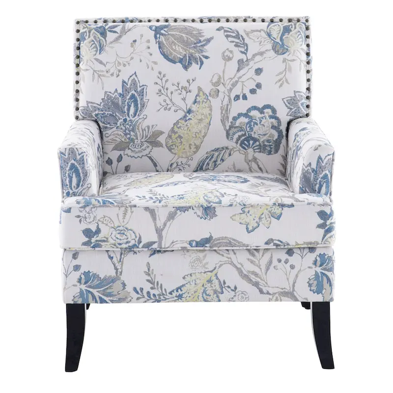 Armchair Accent Chairs with Nailhead Trim Set of 2