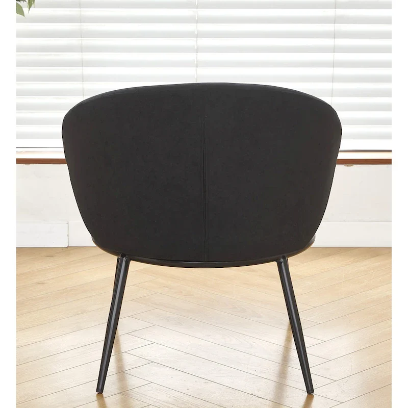 Mid Century Velvet Upholstered Living Room Accent Chair