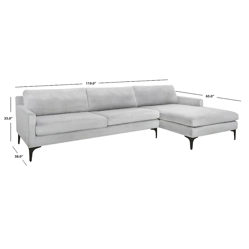 SAFAVIEH Couture Brayson Chaise Sectional Sofa