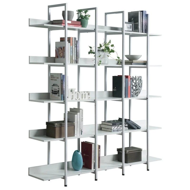 5 Tier Bookcase Home Office Open Bookshelf