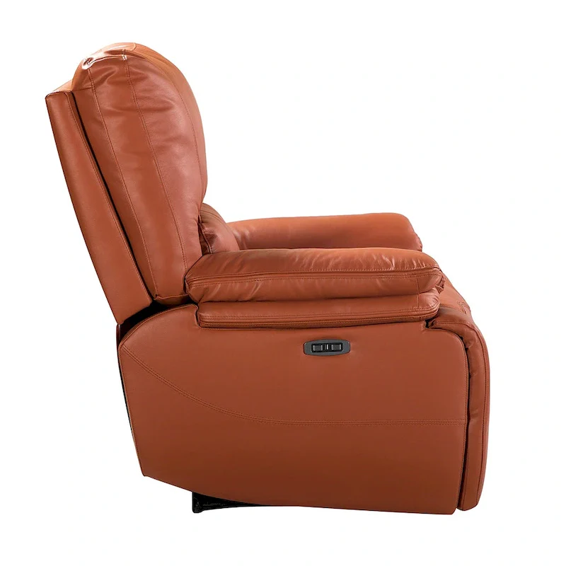 Mercedes Genuine Leather Power Recliner with Cushion Padded