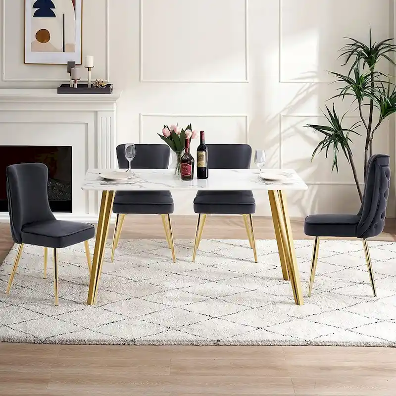 Tufted Button Back Room Chair Set of 2