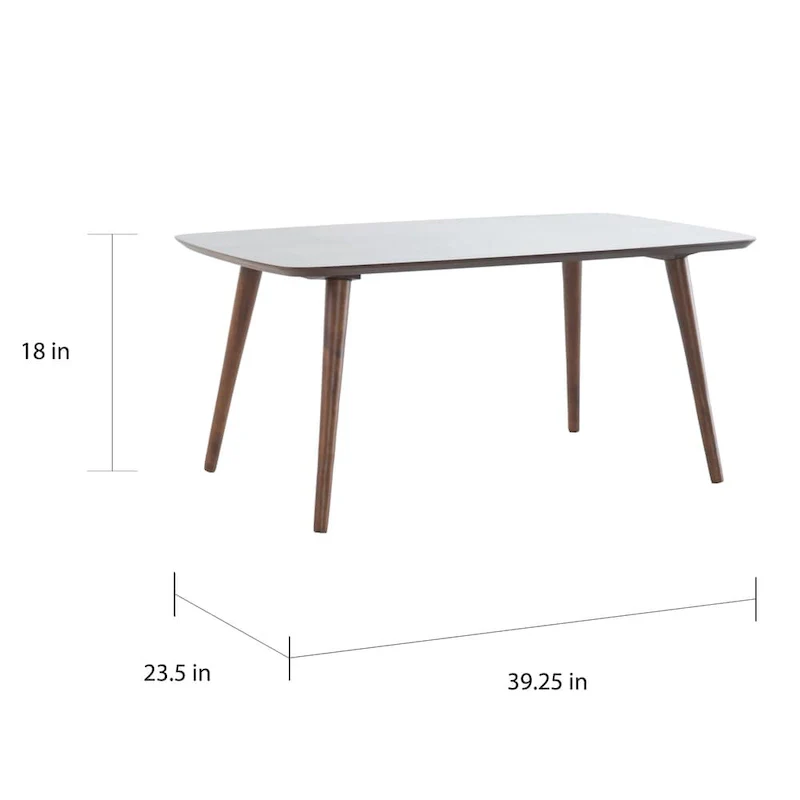 Cilla Mid-Century Wood Rectangle Coffee Table by Christopher Knight Home - 39.50L x 23.70 W x 18.25 H