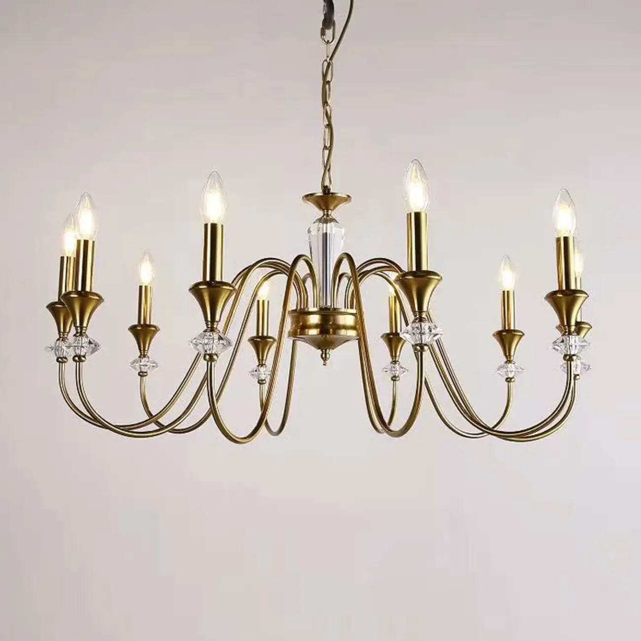 Industrial Black Glass Candelabra Chandelier in 3-10 Lights