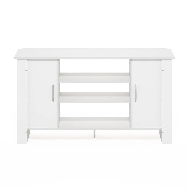 Furinno Econ TV Stand Entertainment Center, White