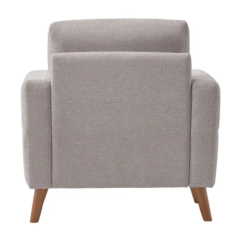 Clara Modern Armchair, Light Grey