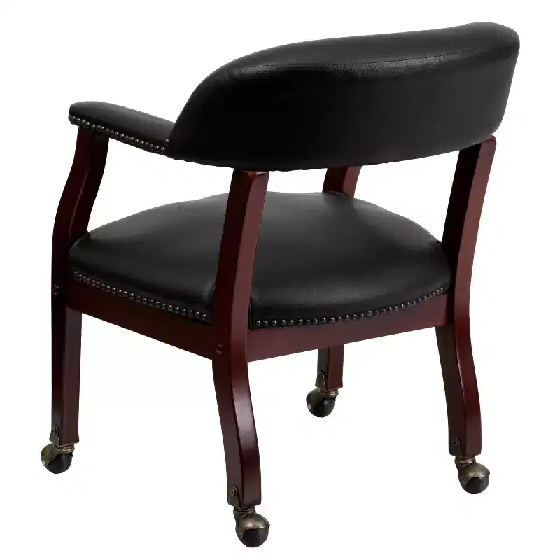 Emma and Oliver Conference Chair with Accent Nail Trim and Casters