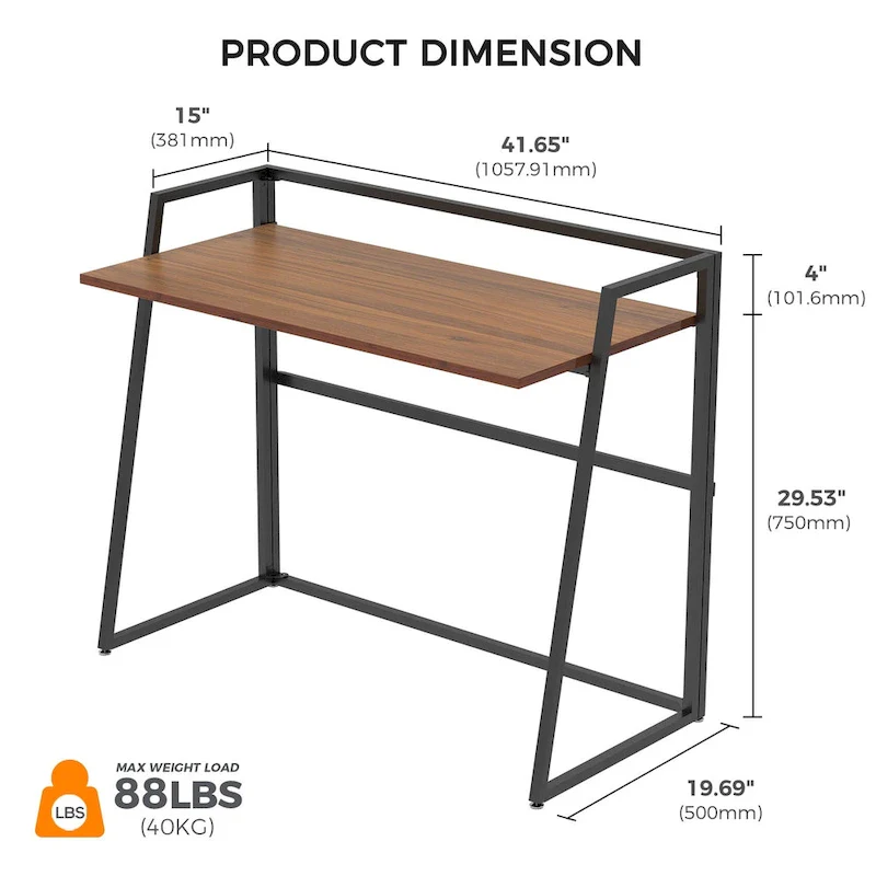 No Assembly Folding Desk