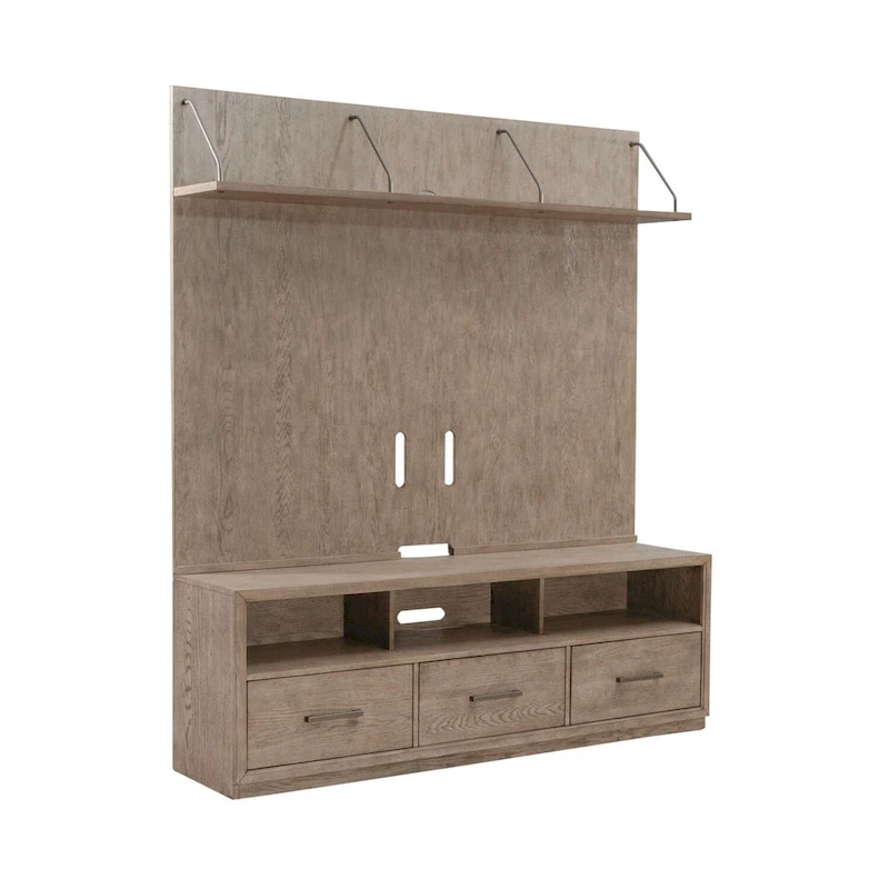 City Scape Burnished Beige Entertainment Center