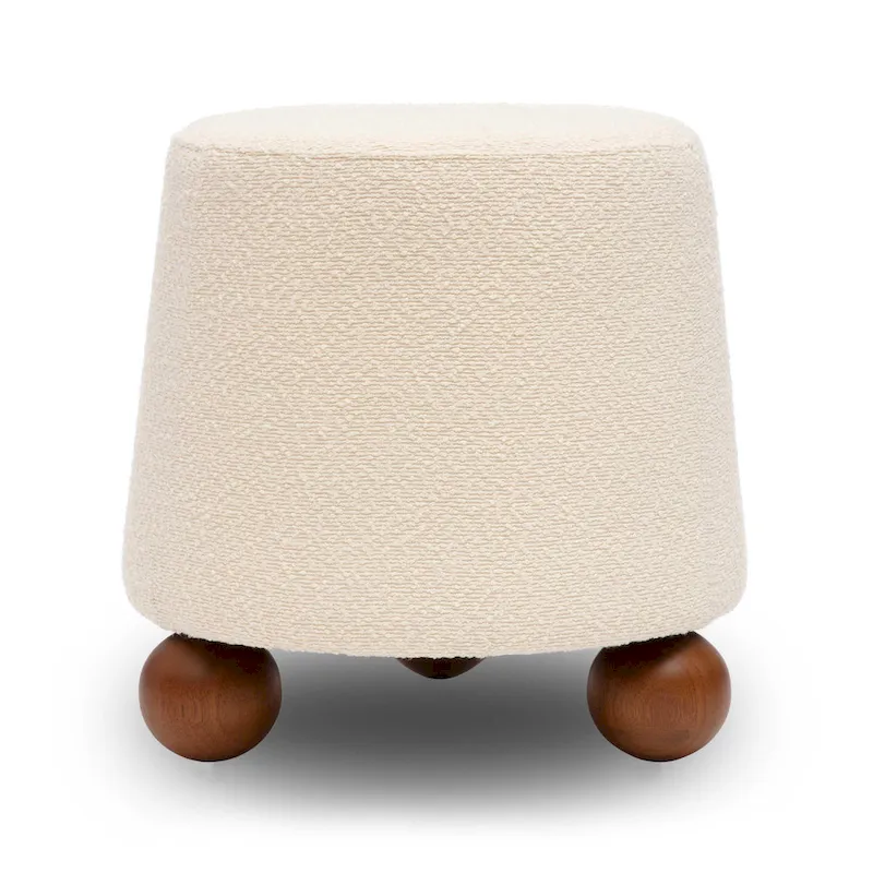 Jaine Boucle Upholstered Stool