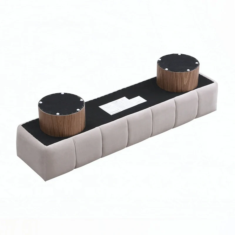 No-Assembly End of Bed Entryway Bench Ottoman