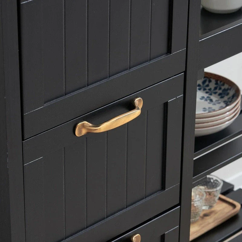 Three Drawers Three Layers Spray Paint Dining Car Kitchen Carts