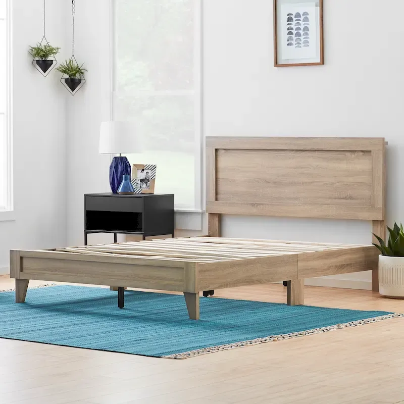 Classic Wood Platform Bed