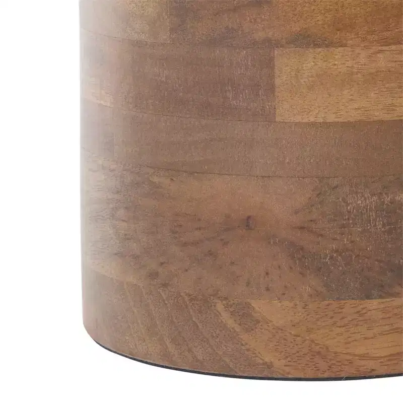 Mono Small Marble Side Table - ACC2908A - Off White Marble/Walnut - Safavieh