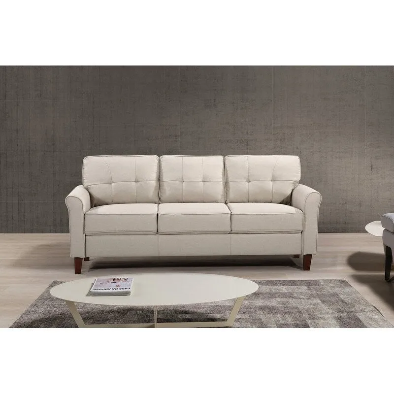 Kouchouk Tufted Mid Century 2 Piece Living Room Set- Loveseat & Sofa