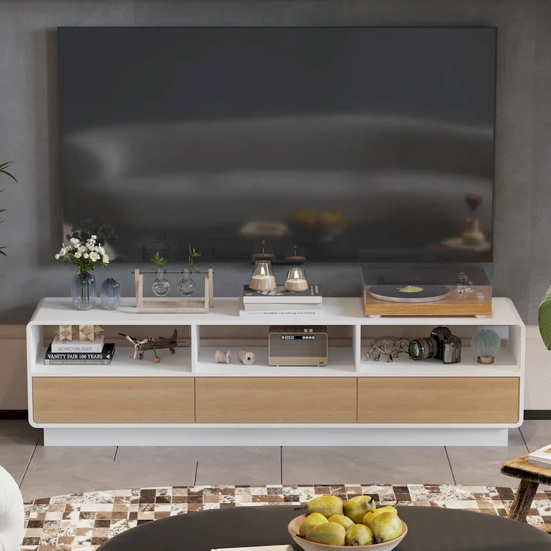 Innovative Rebound Drawer TV Stand: A Fusion of Function & Style - 70.9