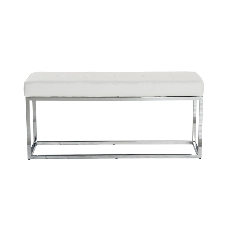 Reign Tufted PU Metal Bench