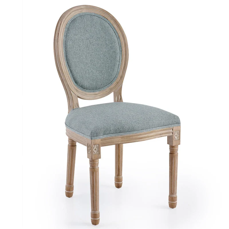 CO-Z King Louis XVI Upholstered Dining and Side Chairs, Set of 2