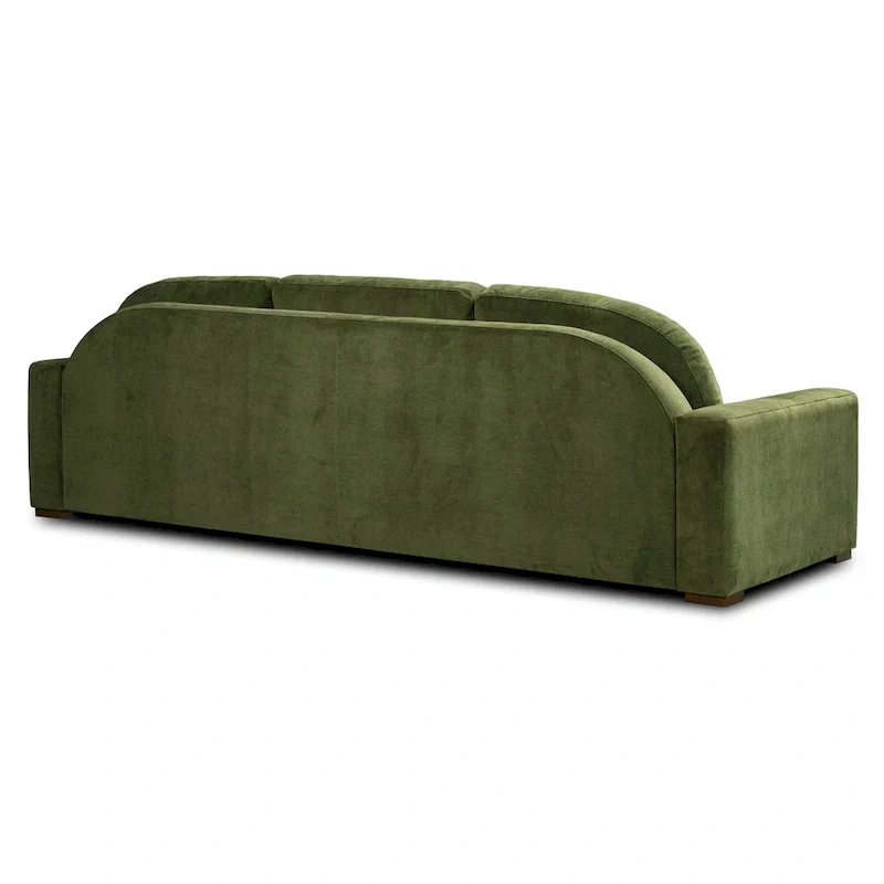 Poly & Bark Fano 99 Sofa in Distressed Green Velvet