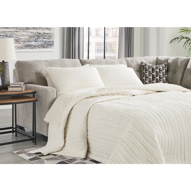 Signature Design by Ashley Mahoney 2-Piece Sleeper Sectional with Chaise - 105W x 90D x 37H