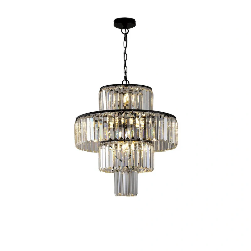 Black Luxury Crystal Chandelier Modern Chandeliers Lights
