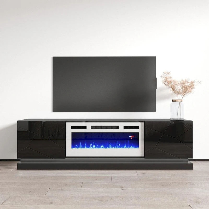 Shu WH-EF Electric Fireplace 71  TV Stand