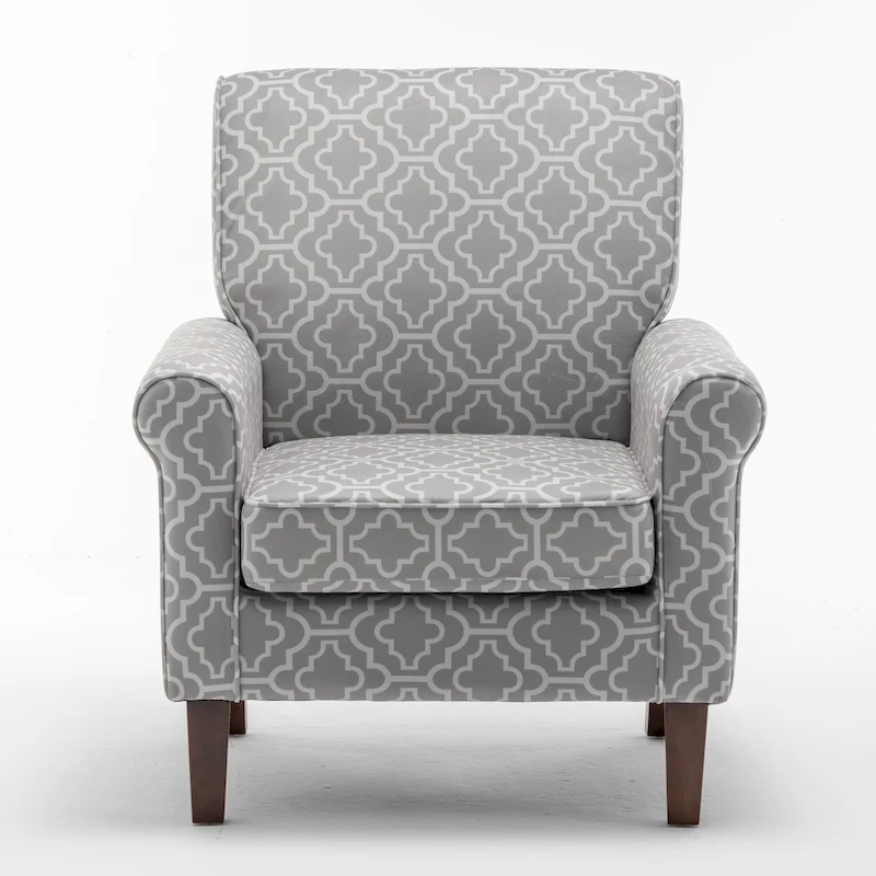 Traditional Rolled Arm Living Room Armchair