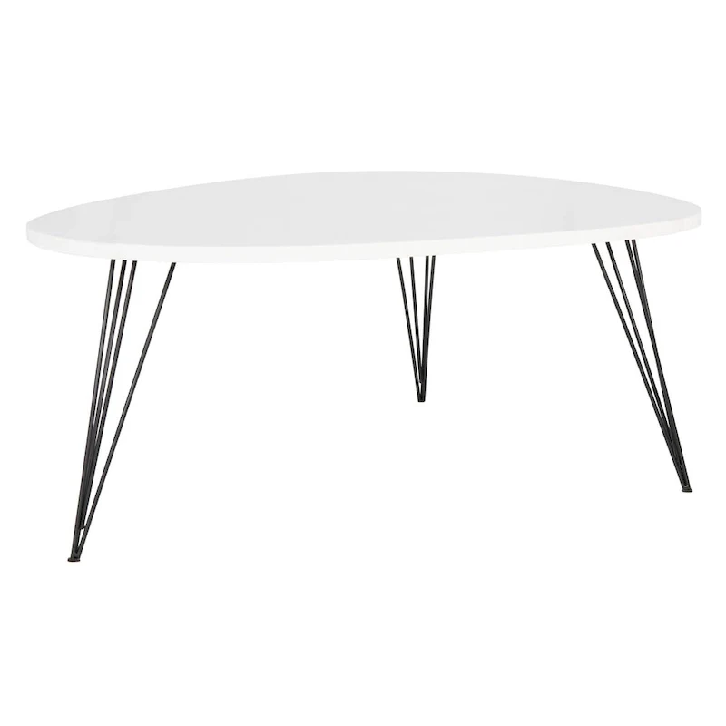 SAFAVIEH Louann Oak Finish/ Black Coffee Table - 44 x 31.5 x 15.6 - 44Wx32Dx16H