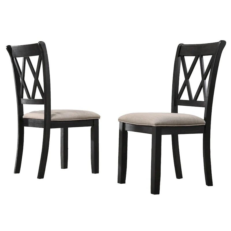 Fabric Upholstered Dining Chair Set of 2