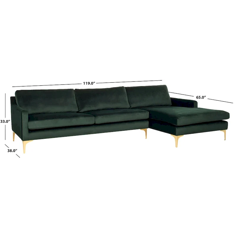 SAFAVIEH Couture Brayson Chaise Sectional Sofa