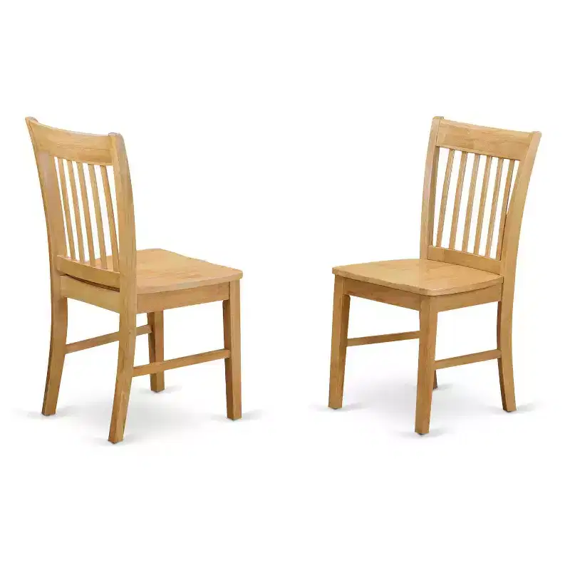3-Piece Natural Oak Finish Solid Wood Top - Dining Room - Seats 4
