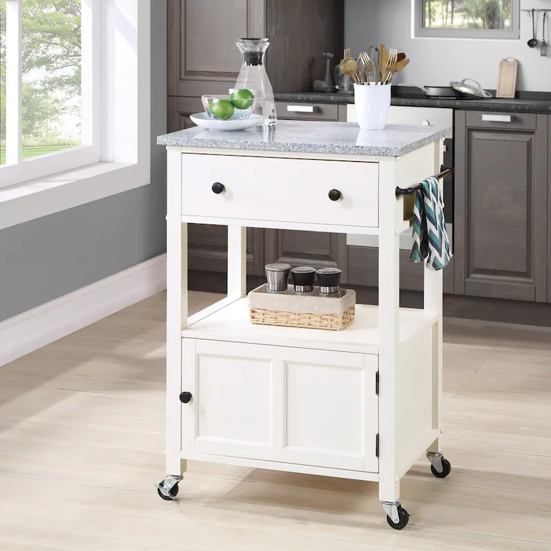 Fairfax Kitchen Cart with Granite Top